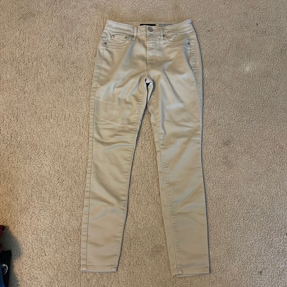 Khaki high waisted jeggings